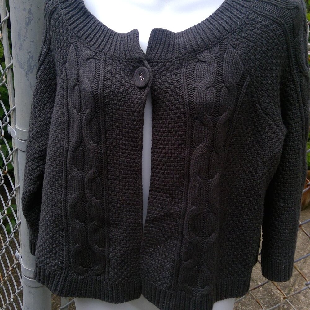 Sonoma Cable Knit Sweater Gray Size L New with Tag